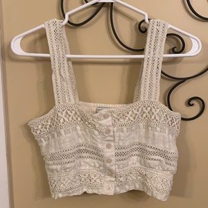 American Eagle Lace Crop Top - Size XS